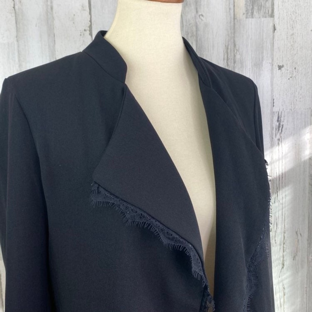 Anthropologie Elevenses Dimmet Drape Topper Blazer - Picture 3 of 6